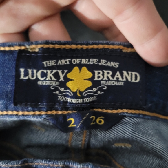 LUCKY BRAND | Sienna Tomboy Crop lace detail denim jean capri - Picture 6 of 7